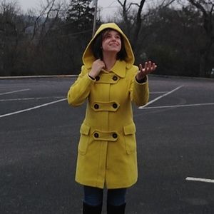 🌻TOMMY HILFIGER YELLOW VINTAGE PEACOAT